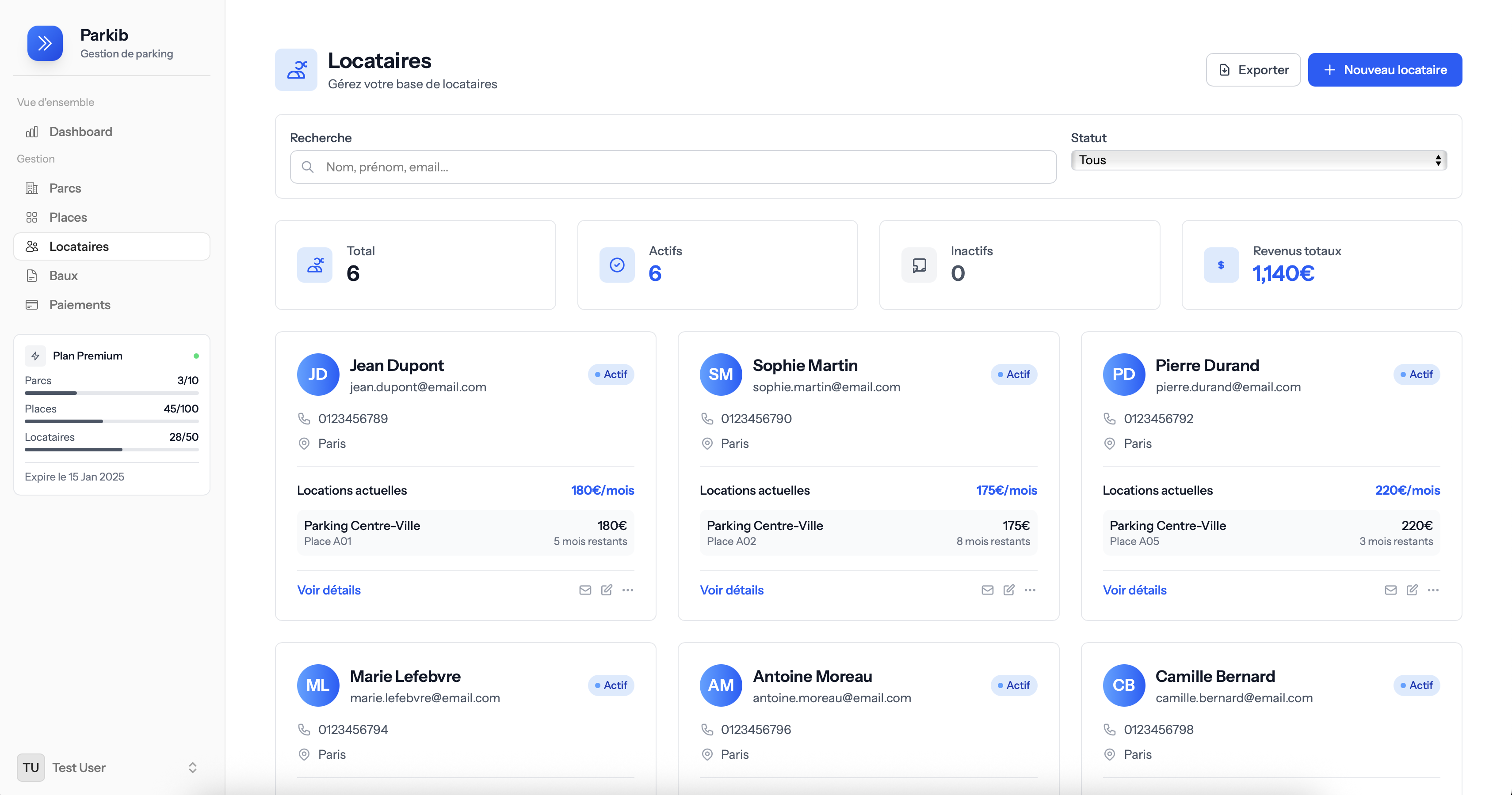 Dashboard occupation